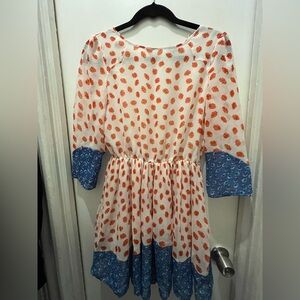 Topshop floral mini tea dress